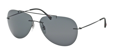 Prada Sport Zonnebril PS 50PS 1BO1A1 Black Demi Shiny