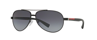 Prada Sport Zonnebril pS 51NS 1BO5W1 Black Demi Shiny