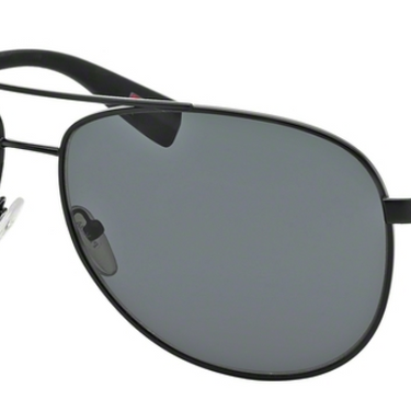 Prada Sport Zonnebril PS 51OS 1BO1A1 Black Demi Shiny