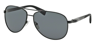 Prada Sport Zonnebril PS 51OS 1BO1A1 Black Demi Shiny