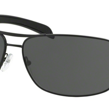 Prada Sport Zonnebril PS 54IS 1BO1A1 Matte Black + Black Rubb.