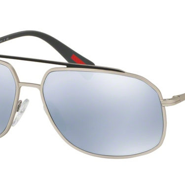 Prada Sport Zonnebril PS 56RS QFP5Q0 Grey/Steel Rubber