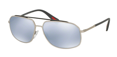 Prada Sport Zonnebril PS 56RS QFP5Q0 Grey/Steel Rubber