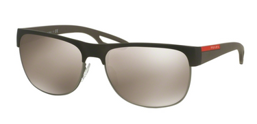 Prada Sport Zonnebril PS 57QS UBY1C0 Brown Rubber/Steel Rubber