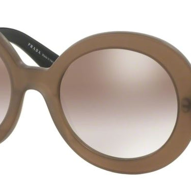 Prada Zonnebril PR 27NS UBU4O0 Dark Brown Mat Trasp