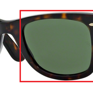 Gepolariseerde Ray-Ban glazen zonnebril || set
