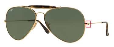 Ray-Ban schroeven glazen
