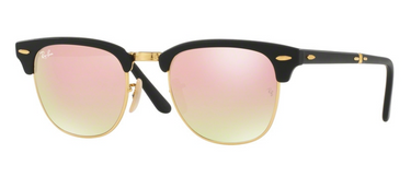 Ray-Ban Clubmaster Folding RB2176 901S7O Matte Black