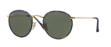 Ray-Ban Round Metal RB3447JM 172 Camouflage Violet/Blue