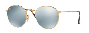 Ray-Ban Round Metal RB3447N 001/30 Shiny Gold
