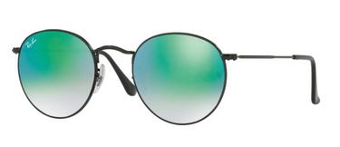 Ray-Ban Round Metal RB3447 002/4J Shiny Black