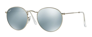 Ray-Ban Round Metal RB3447 019/30 Matte Silver