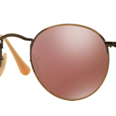 Ray-Ban Round Metal RB3447 167/2K Demiglos Brusched Bronze
