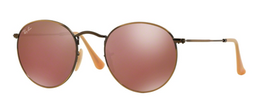 Ray-Ban Round Metal RB3447 167/2K Demiglos Brusched Bronze