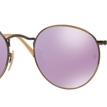 Ray-Ban Round Metal RB3447 167/4K Demiglos Brushed Bronze