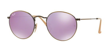 Ray-Ban Round Metal RB3447 167/4K Demiglos Brushed Bronze
