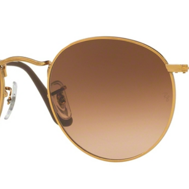 Ray-Ban Round Metal RB3447 9001A5 Shiny Light Bronze