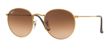 Ray-Ban Round Metal RB3447 9001A5 Shiny Light Bronze