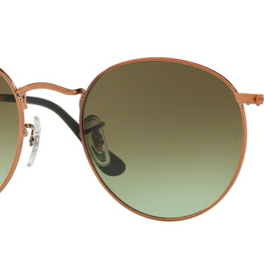Ray-Ban Round Metal RB3447 9002A6 Shiny Medium Bronze