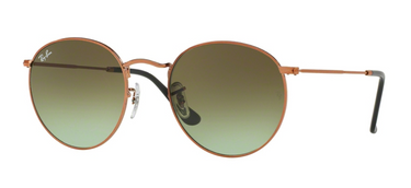 Ray-Ban Round Metal RB3447 9002A6 Shiny Medium Bronze