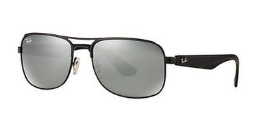 Ray-Ban Highstreet RB3524 006/6G Matte Black Gray Silver Mirror