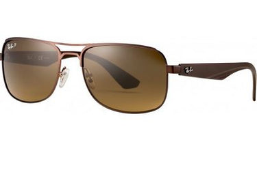 Ray-Ban Highstreet RB3524 112/73 Matte Gold Dark Brown
