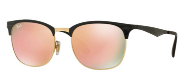 Ray-Ban RB3538 187/2Y Top Shiny Black On Gold