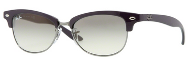 Ray-Ban Cathy Clubmaster RB4132 737/32 Shiny Dark Violet+Gunm.