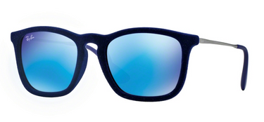 Ray-Ban Chris RB4187 608155 Flock Blue