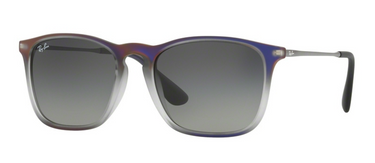 Ray-Ban Chris RB4187 622311 Violet Shot On Black