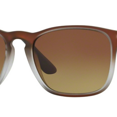 Ray-Ban Chris RB4187 622413 Brown Shot On Black