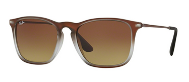 Ray-Ban Chris RB4187 622413 Brown Shot On Black