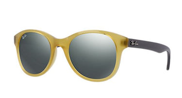 Ray-Ban RB4203 604340 Opaline Yellow Green Mirror Silver