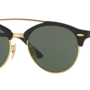 Ray-Ban Clubround Double Bridge RB4346 901 Black