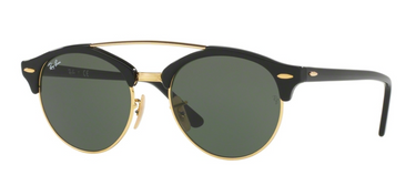 Ray-Ban Clubround Double Bridge RB4346 901 Black