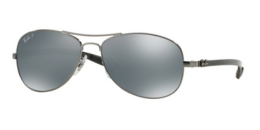 Ray-Ban Carbon Fibre RB8301 004/K6 Shiny Gunmetal