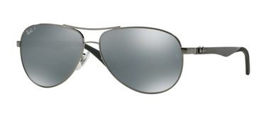 Ray-Ban Carbon Fibre RB8313 004/K6 Shiny Gunmetal