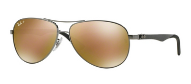Ray-Ban Carbon Fibre RB8313 004/N3 Shiny Gunmetal