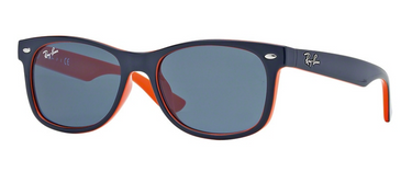 Ray-Ban Junior New Wayfarer RJ9052S 178/80 Top Blue On Orange