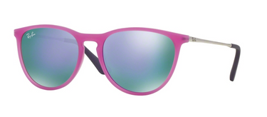 Ray-Ban Junior Erika RJ9060S 70084V Violet Fluo Trasp Rubber