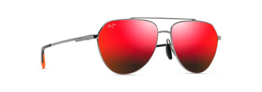 Maui Jim  Waiwai RM634-17 Shiny Light Ruthenium
