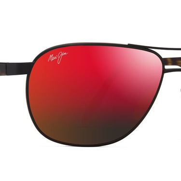 Maui Jim Castles RM728-02A Matte Black Varnish Dark Havana HAWAII LAVA™