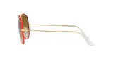 Ray-Ban Aviator Full Color RB3025JM 919651 Red On Legend Gold