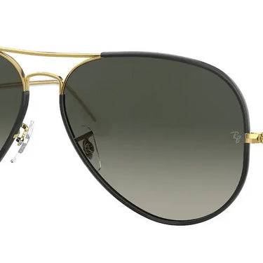 Ray-Ban Aviator Full Color RB3025JM 919671 Black on Legend Gold
