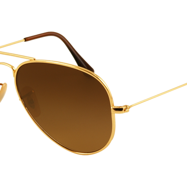 Ray-Ban RB8041 titanium aviator Goud met gepolariseerd glas