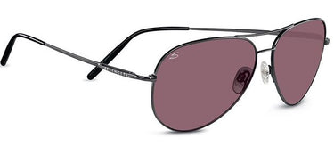 Serengeti Medium Aviator 8088 Shiny Gunmetal