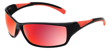 Bollé  Speed 11628 11628 Shiny Black/red-Grijs met rood spiegeling