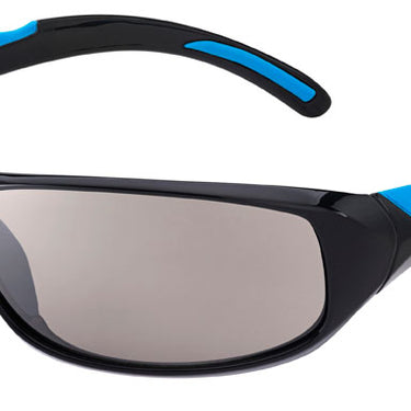Bollé  Swift 11637 11637 Shiny Black/blue-Grijs met blauw spiegeling