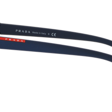 Prada Sport zonnebril shot blue rubber PS 05PS UAX2E2