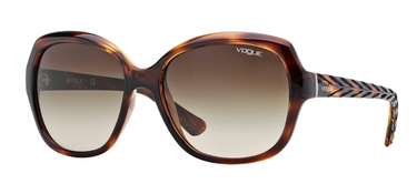 Vogue Zonnebril VO2871S 150813 Striped Dark Havana